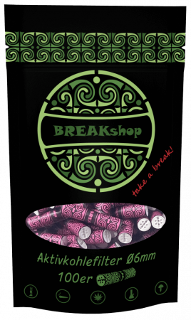 BREAKshop Aktivkohlefilter 6mm 100 Stk.